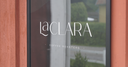 La Clara Coffee poster at its location in Stallarholmen